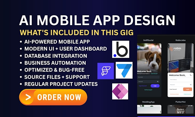 build ai mobile app with flutterflow bubble microsoft power apps google appsheet