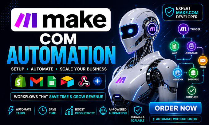 fix make com, made com, setup make com automation, make automation, make expert