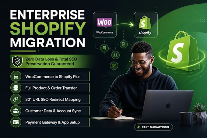 do SEO safe woocommerce to shopify migration with 301 redirects