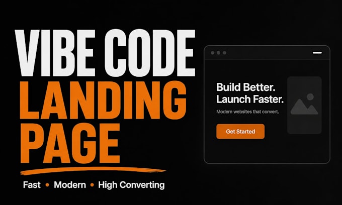 build a high converting landing page with vibe coding