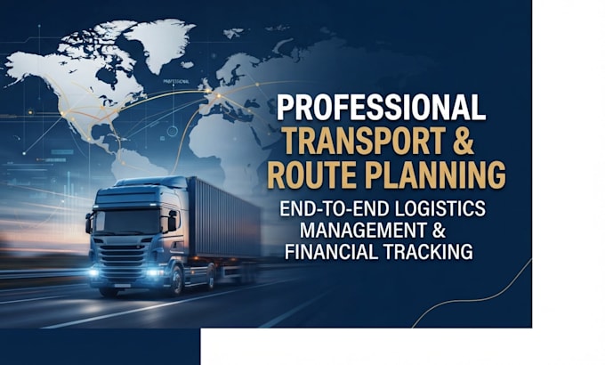 manage your logistics, route planning operations
