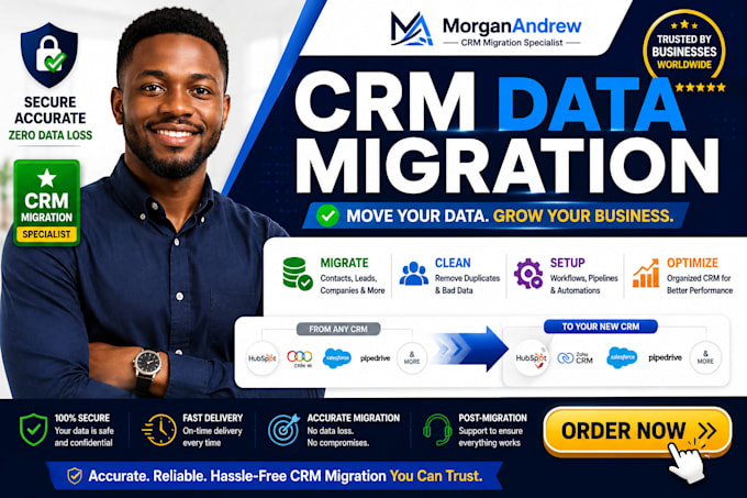 migrate CRM data and setup workflows for your business to gohighlevel