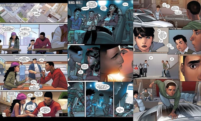 do comic book illustration cartoon character comic panel superhero comics page