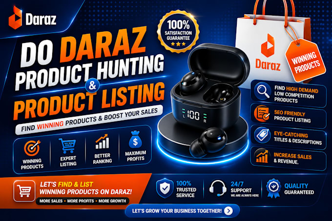 do daraz product hunting and product listing
