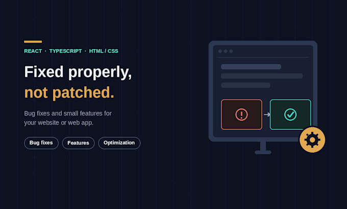fix react bugs, add features, or optimize performance fast