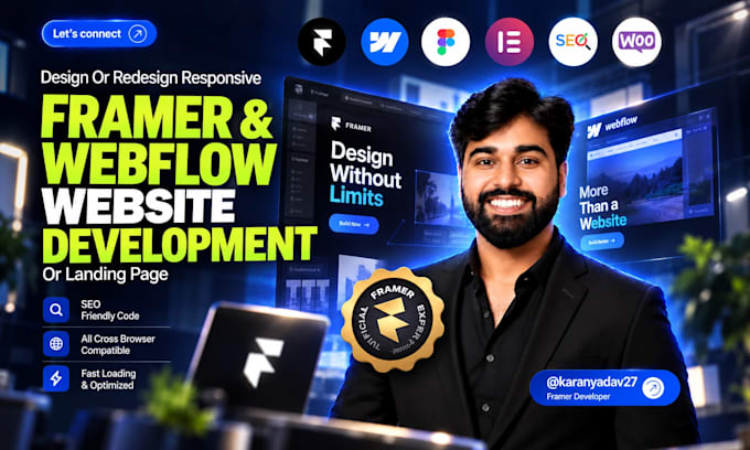 design framer website, figma to framer as a framer developer