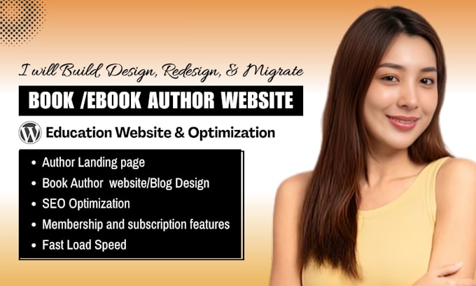 design author website book author website ebook website book author landing page