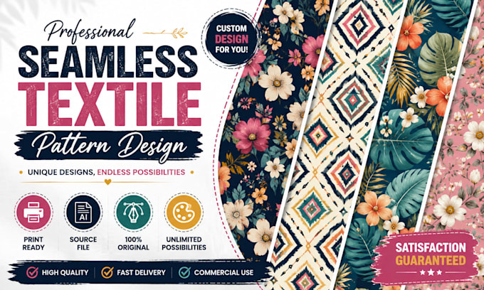 design seamless textile patterns