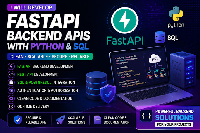 build fastapi backend apis with python and sql