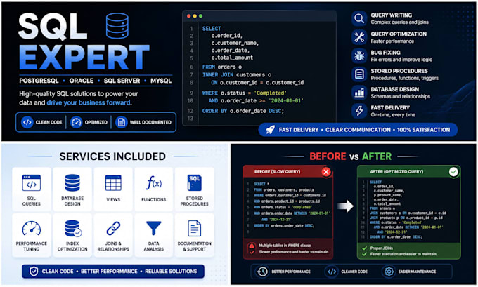 create sql queries, automate, dashboards
