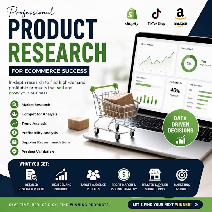 do professional product research for your ecommerce business