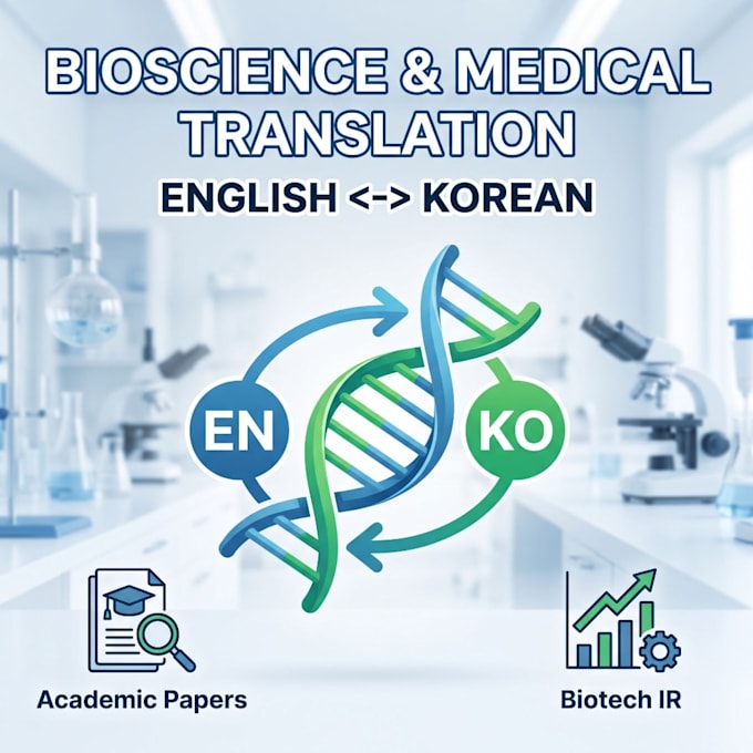 translate and proofread bioscientific and medical documents into english
