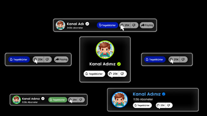 animate clean glassmorphism cta buttons for your videos