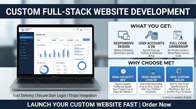 build a custom website for you