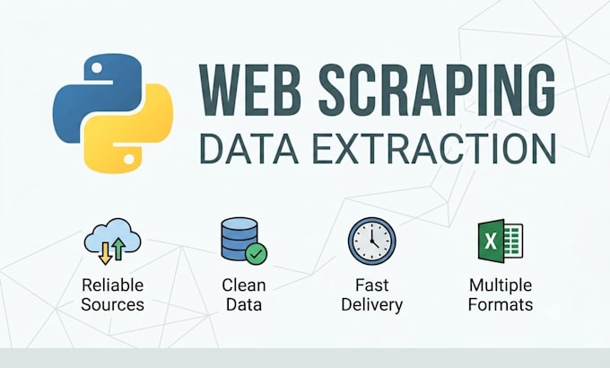 do web scraping, data extraction, and python automation