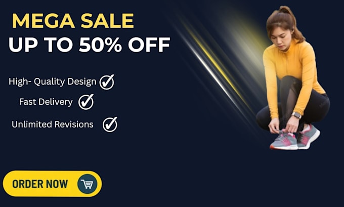 design professional e commerce and social media banner ads