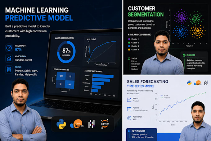 idevelop machine learning models and predictive analytics using python