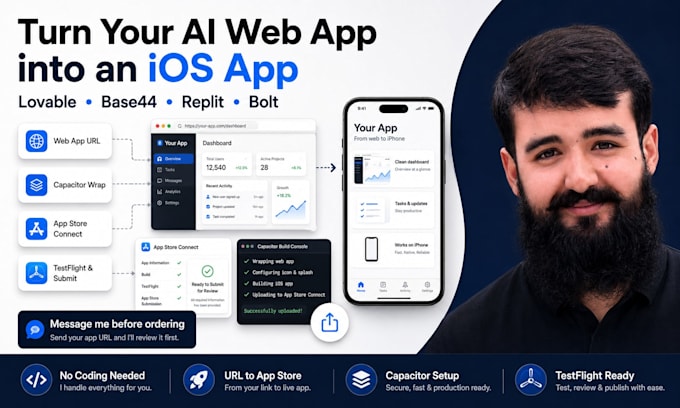 upload lovable base44 capacitor app to app store