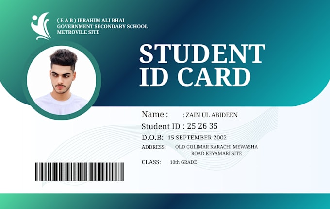design professional CV resume and student card