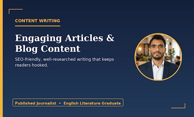 write engaging articles and blog content as a published writer