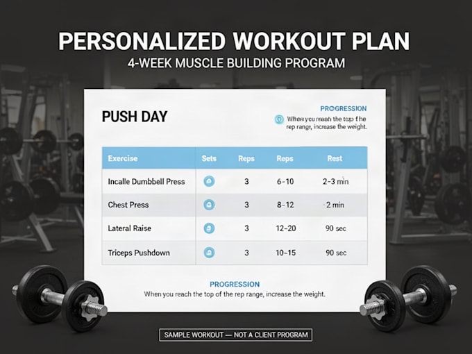 build a professional workout plan, personalized for you