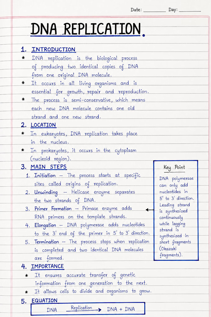 do academic hand written notes