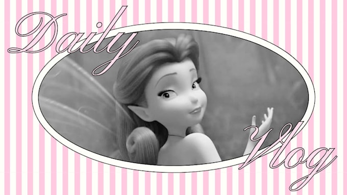 create cute girly youtube intro animation and thumbnail