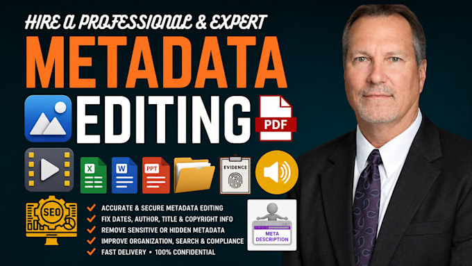do metadata editing for image, documents, audio, video, and other files