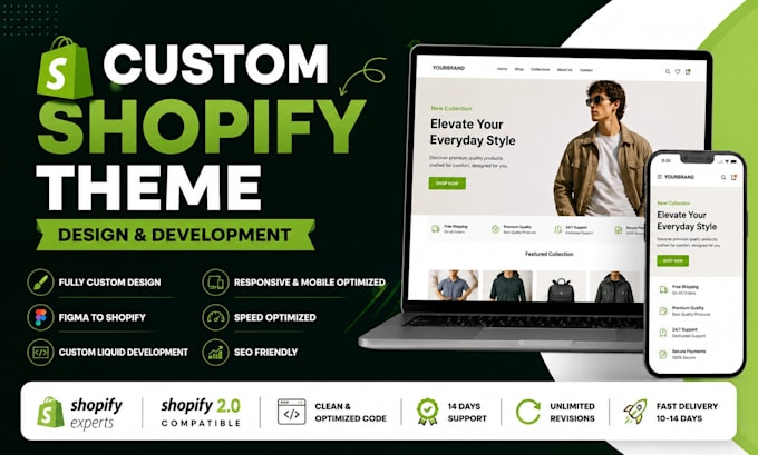 develop a custom shopify theme using liquid and shopify 2