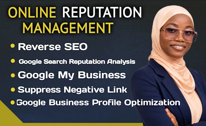 white hat online reputation management and suppress negative link