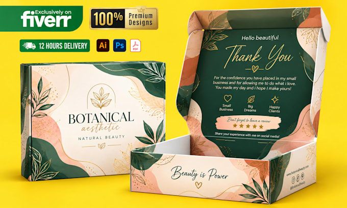 do box packaging design, mailer box, shipping box, subscription box with 3d