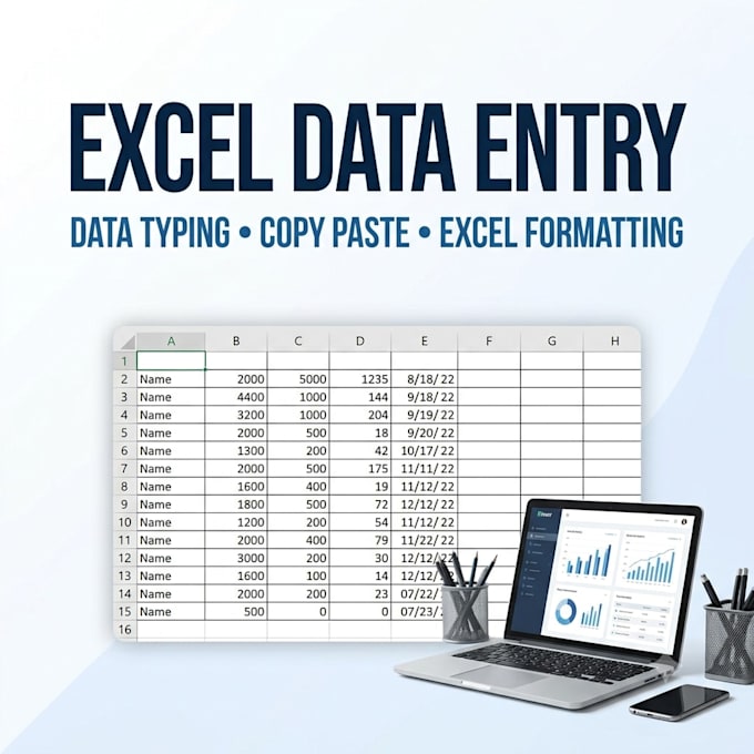do professional excel data entry, formatting and data cleaning
