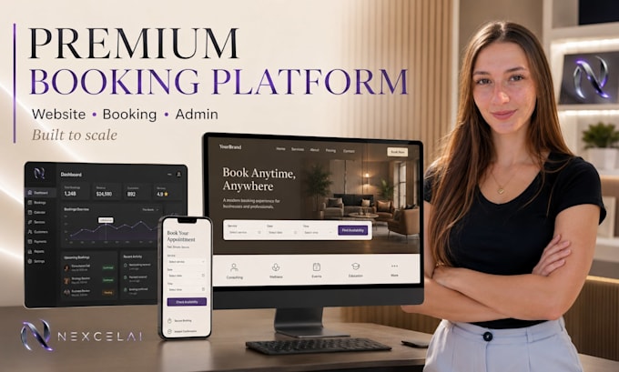 build a booking website with admin dashboard