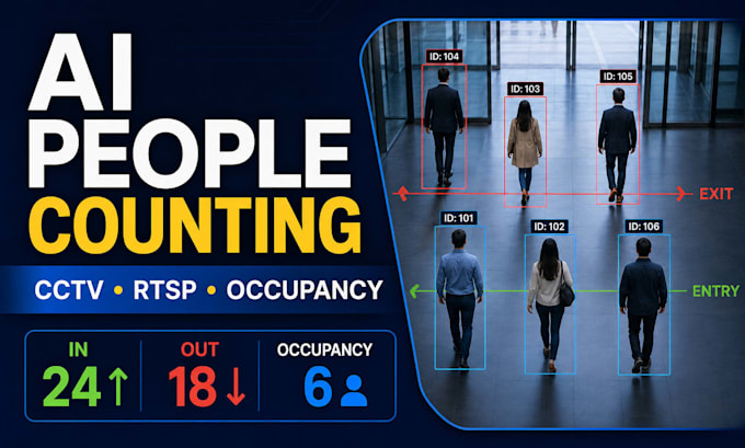 build ai people counting and cctv analytics with yolo