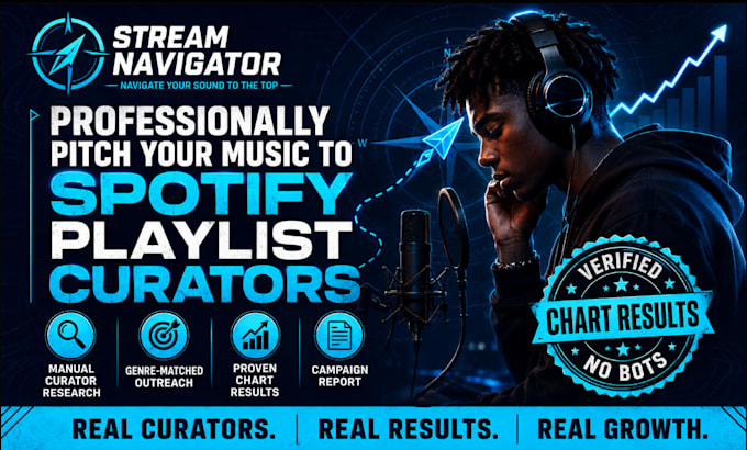 professionally pitch your music to spotify playlist curators