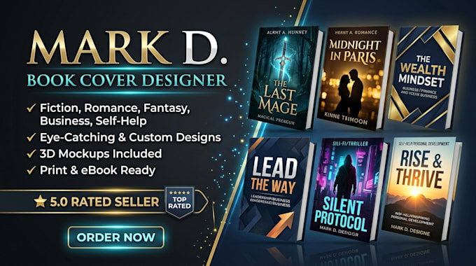 design a professional book cover to make your book look good