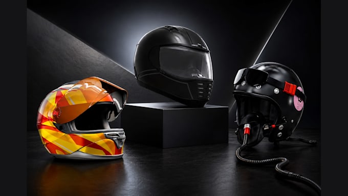 create custom 3d helmet, mask, cosplay prop and stl model for 3d printing