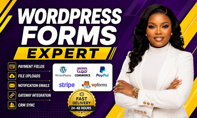 build wordpress forms with payment, upload, and notification integrations