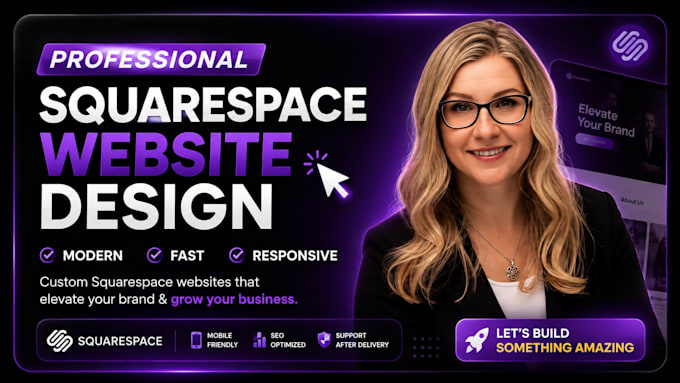 design and build a custom squarespace website