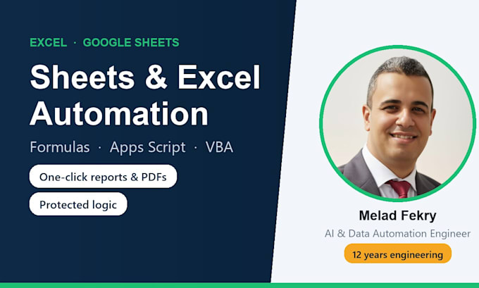 automate google sheets and excel with formulas, apps script and vba