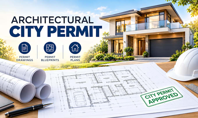 do architectural city permit, permit drawing, permit blueprints and permit plans