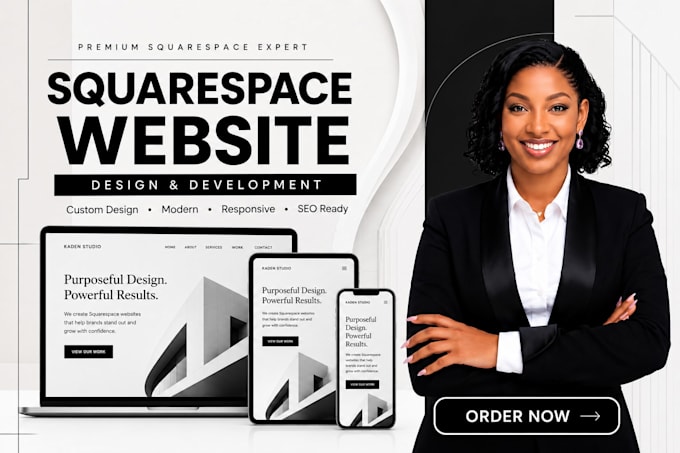 build squarespace real estate website design and squarespace website development