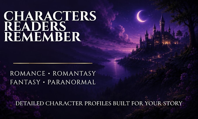 create characters for your romance or fantasy novel