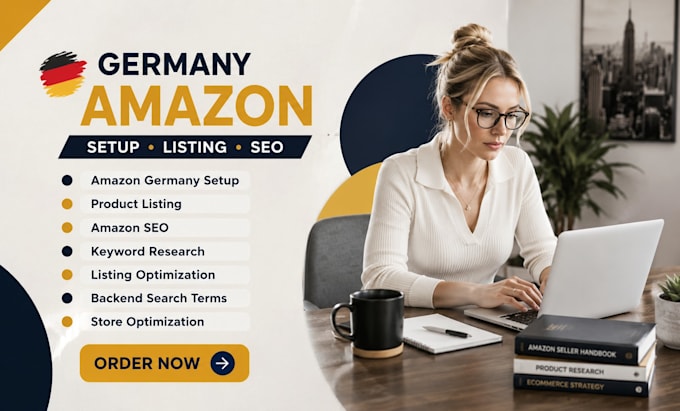 do germany amazon setup, product listing and SEO optimization