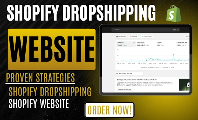 redesign shopify website shopify store design or shopify dropshipping store