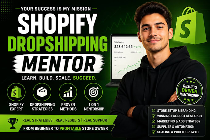 be your shopify mentor and coach for 5 days