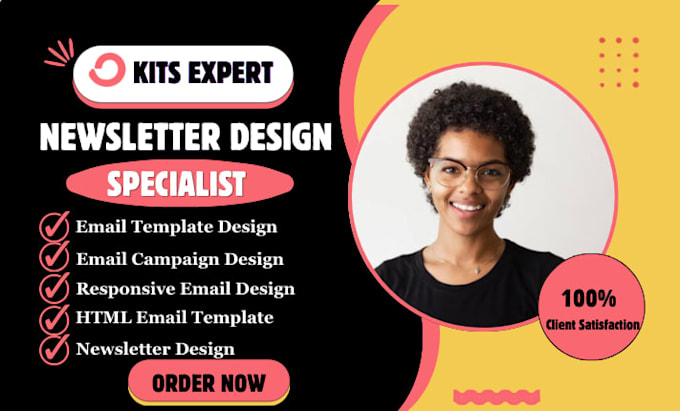 create convertkit newsletter design email template design HTML email design
