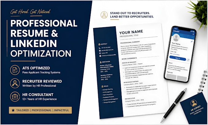 optimize your resume, ats CV and linkedin profile