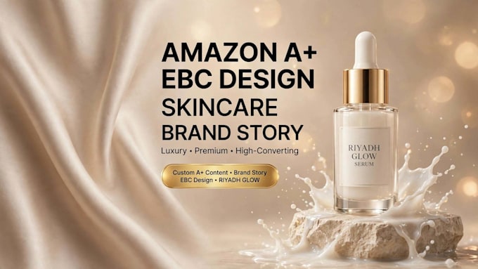 design amazon ebc brand story for skincare brand