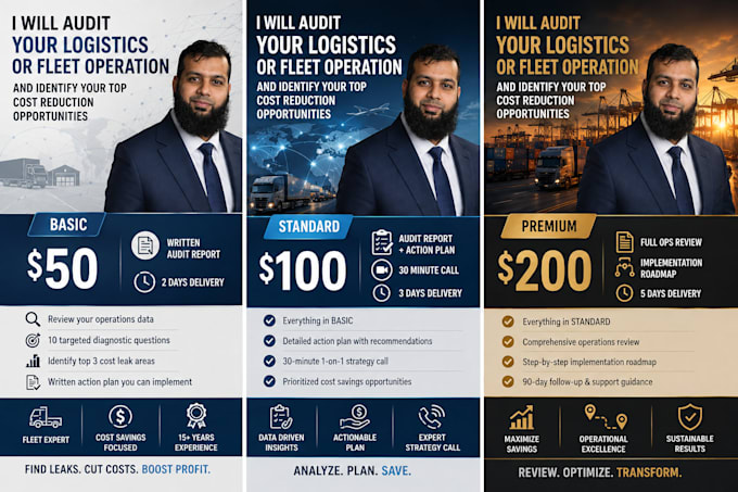 audit your logistics or fleet operation and identify your top cost reduction